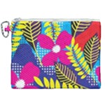 Design Decoration Decor Floral Pattern Canvas Cosmetic Bag (XXL)