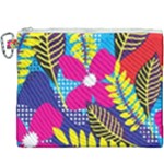 Design Decoration Decor Floral Pattern Canvas Cosmetic Bag (XXXL)