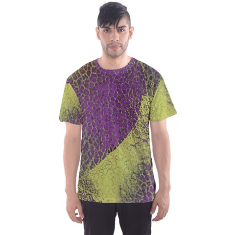 Purple Lime Green Animal Print Men s Sports Mesh Tee by 1dsignmovesu