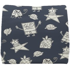 Doodle Bob Pattern Seat Cushion by Valentinaart