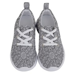 Geometric Grey Print Pattern Running Shoes