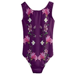 New Motif Design Textile New Design Kids  Cut-out Back One Piece Swimsuit by Simbadda