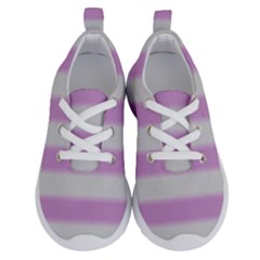 Bold Stripes Soft Pink Pattern Running Shoes by BrightVibesDesign