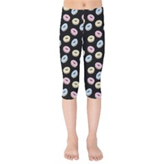 Donuts Pattern Kids  Capri Leggings  by Valentinaart