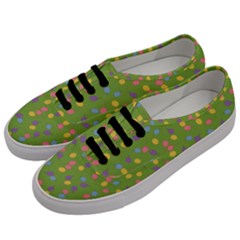 Balloon Grass Party Green Purple Men s Classic Low Top Sneakers by Simbadda
