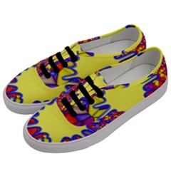 Embroidery Dab Color Spray Men s Classic Low Top Sneakers by Simbadda