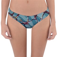 Marble Rock Comb Antique Reversible Hipster Bikini Bottoms by Simbadda