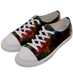 Universe Galaxy Sun Star Movement Women s Low Top Canvas Sneakers by Simbadda