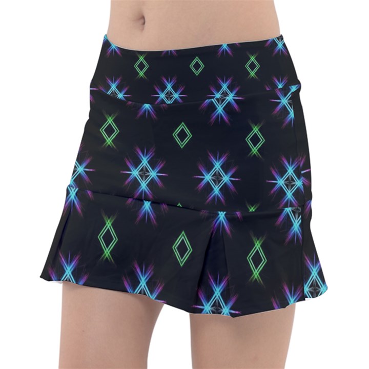 Background Abstract Vector Fractal Tennis Skirt