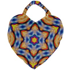 Pattern Abstract Background Art Giant Heart Shaped Tote