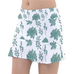 Flower Pattern Pattern Design Tennis Skirt