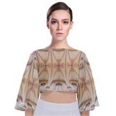 Wells Cathedral Wells Cathedral Tie Back Butterfly Sleeve Chiffon Top