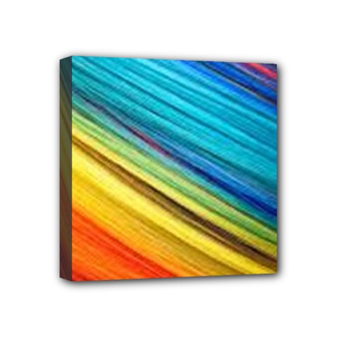 Rainbow Mini Canvas 4  X 4  (stretched) by NSGLOBALDESIGNS2