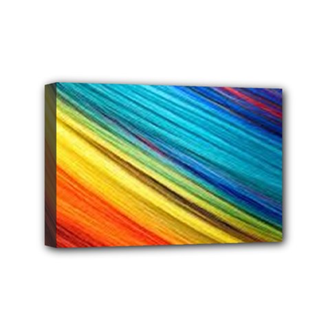 Rainbow Mini Canvas 6  X 4  (stretched) by NSGLOBALDESIGNS2