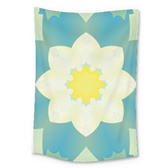 Pattern Flower Abstract Pastel Large Tapestry by Simbadda