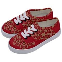 Ornament Flower Pattern Jewelry Kids  Classic Low Top Sneakers by Simbadda