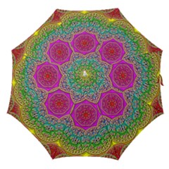 Mandala Tile Background Geometric Straight Umbrellas by Simbadda