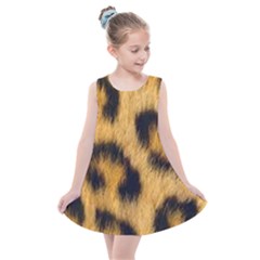 Animal Print Leopard Kids  Summer Dress by NSGLOBALDESIGNS2