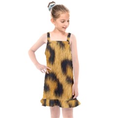 Animal Print Leopard Kids  Overall Dress by NSGLOBALDESIGNS2