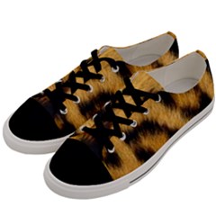 Animal Print Leopard Men s Low Top Canvas Sneakers by NSGLOBALDESIGNS2