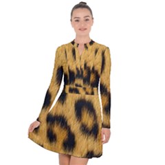 Animal Print Leopard Long Sleeve Panel Dress by NSGLOBALDESIGNS2