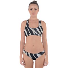 Zebra Print Cross Back Hipster Bikini Set by NSGLOBALDESIGNS2