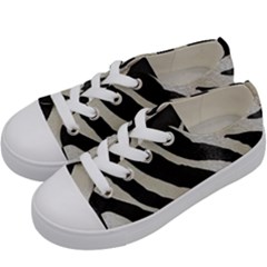 Zebra Print Kids  Low Top Canvas Sneakers by NSGLOBALDESIGNS2