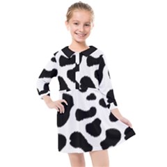 Cheetah Print Kids  Quarter Sleeve Shirt Dress by NSGLOBALDESIGNS2