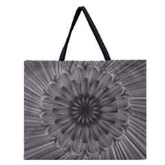 Sunflower Print Zipper Large Tote Bag by NSGLOBALDESIGNS2