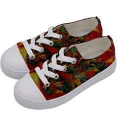 Pizza Kids  Low Top Canvas Sneakers by bloomingvinedesign