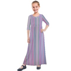 Broken Tv Screen Kids  Quarter Sleeve Maxi Dress by dressshop