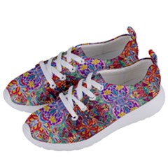 Red Purple Sparkle Floral Women s Lightweight Sports Shoes by bloomingvinedesign