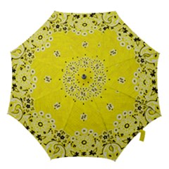 Grunge Yellow Bandana Hook Handle Umbrellas (small) by dressshop