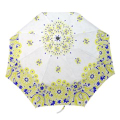 Faded Yellow Bandana Folding Umbrellas by dressshop