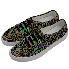 Swirl Retro Abstract Doodle Men s Classic Low Top Sneakers by dressshop