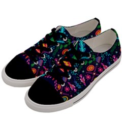 Colorful Pattern Men s Low Top Canvas Sneakers by Hansue