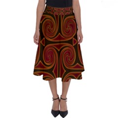 Beautiful Art Pattern Perfect Length Midi Skirt by Nexatart
