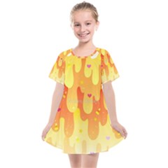 Candy Corn Slime Kids  Smock Dress by paisleydrawrrsTest