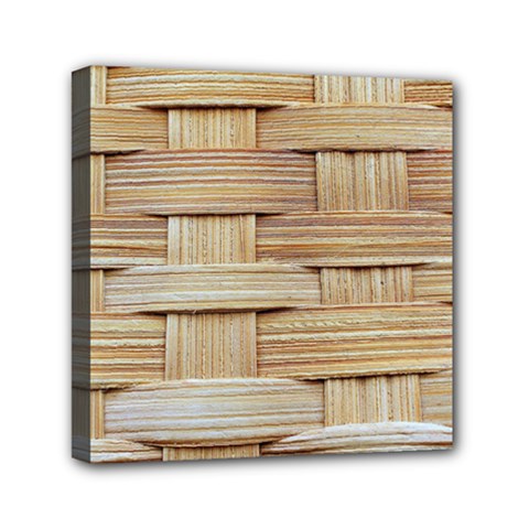 Wicker Model Texture Craft Braided Mini Canvas 6  X 6  (stretched) by Nexatart