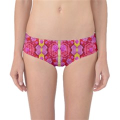 Roses And Butterflies On Ribbons As A Gift Of Love Classic Bikini Bottoms by pepitasart