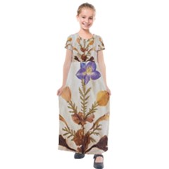 Holy Land Flowers 11 Kids  Short Sleeve Maxi Dress by DeneWestUK