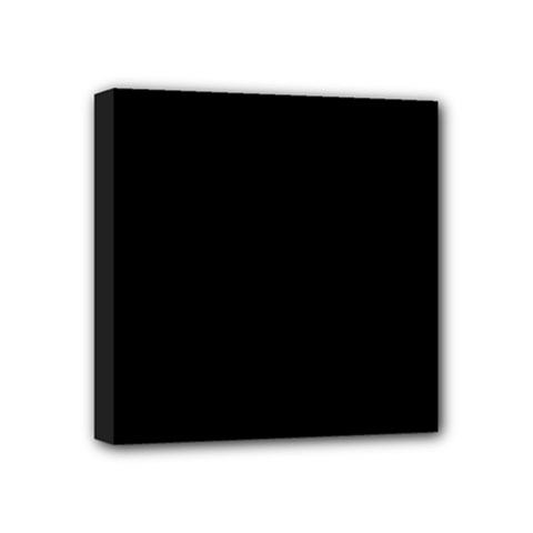 Define Black Mini Canvas 4  X 4  (stretched) by TRENDYcouture