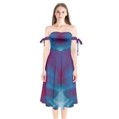 Artlines Shoulder Tie Bardot Midi Dress by kunstklamotte023