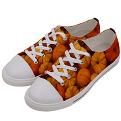 Pumpkins Tiny Gourds Pile Women s Low Top Canvas Sneakers by bloomingvinedesign