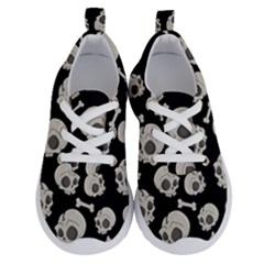 Halloween Skull Pattern Running Shoes by Valentinaart