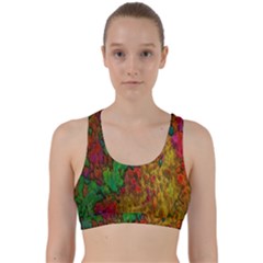 Background Color Template Abstract Back Weave Sports Bra