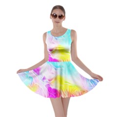 Background Drips Fluid Colorful Skater Dress by Sapixe