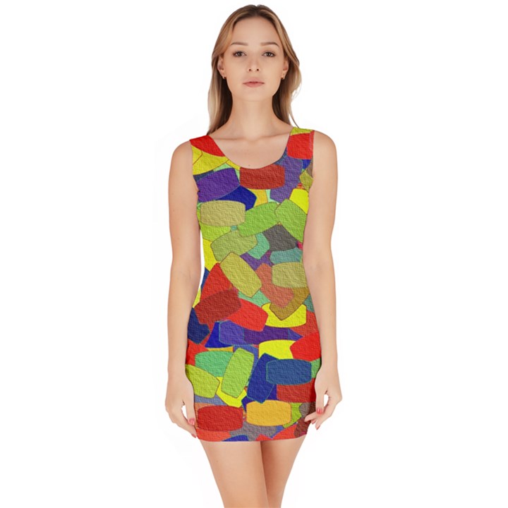 Abstract Art Structure Bodycon Dress