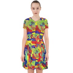Abstract Art Structure Adorable In Chiffon Dress by Sapixe