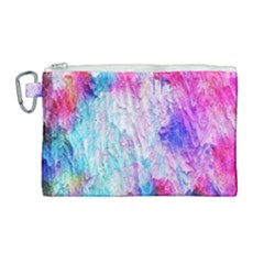 Background Art Abstract Watercolor Canvas Cosmetic Bag (large)